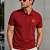 Мужское красное поло Hugo Boss classic badge