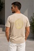Бежевая футболка Collaboration Fendi x Versace Fendace Logo