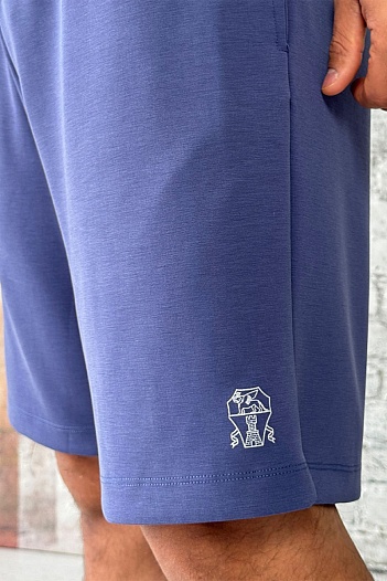 Мужские синие шорты Brunello Cucinelli    