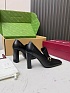Женские кожаные лоферы на каблуке Gucci Signora Pump premium