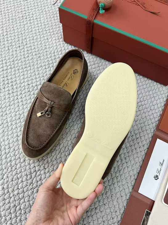 Женские лоферы Loro Piana Summer Charms Walk premium - Brown