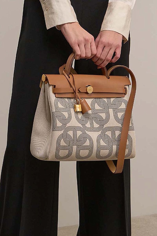 Женская сумка Hermes HerBag 30x26 см - Brown