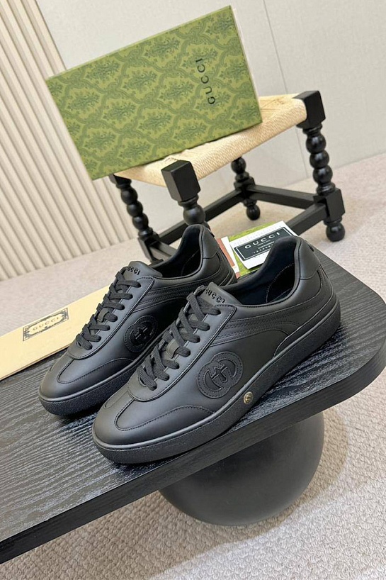 Мужские кроссовки Gucci G75 - Black