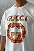Оверсайз футболка Gucci белого цвета