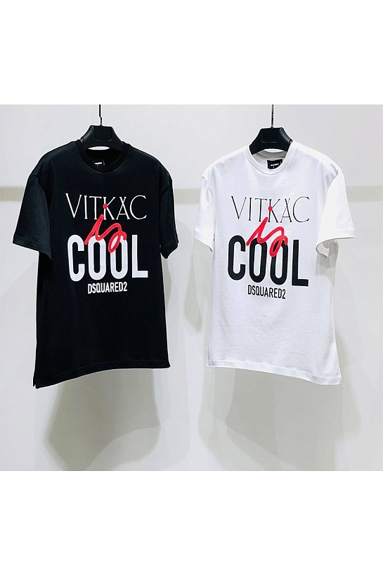 Белая оверсайз футболка Dsquared2 Vitkac