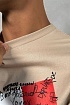 Бежевая оверсайз футболка Dsquared2