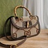 Текстильная сумка Gucci GG Jumbo Bamboo 1947 25x16 см