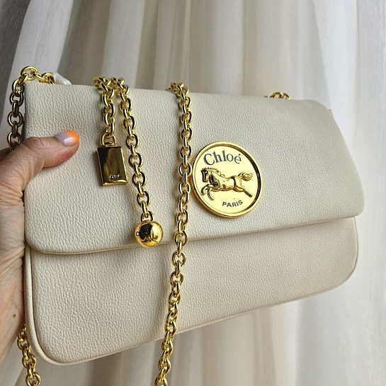 Кожаная сумка Chloe 28x17 см