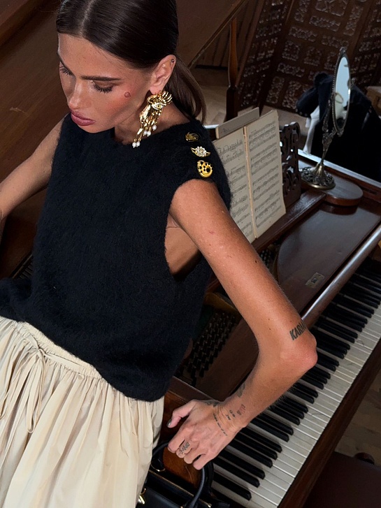 Женские штаны алладины The Acne Studio бежевого цвета