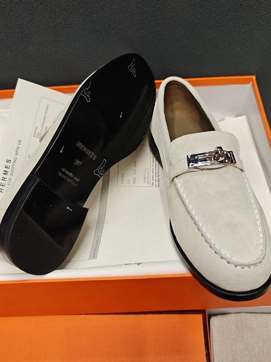 Женские замшевые лоферы Hermes