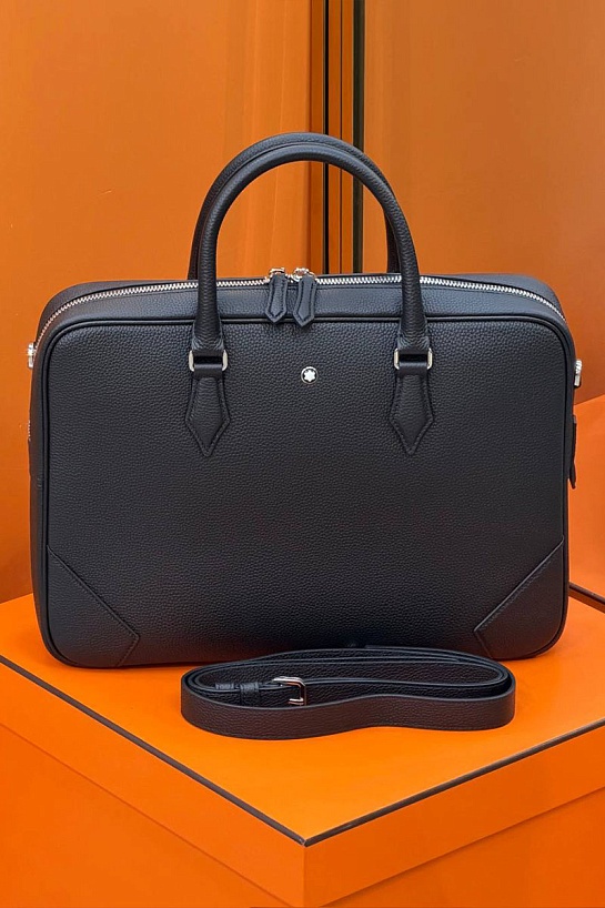 Кожаная сумка Montblanc Meisterstuck premium 37.5x27x8 см