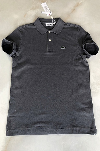 Мужское серое поло Lacoste Classic Fit   