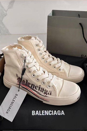 Женские кеды Balenciaga белого цвета   
