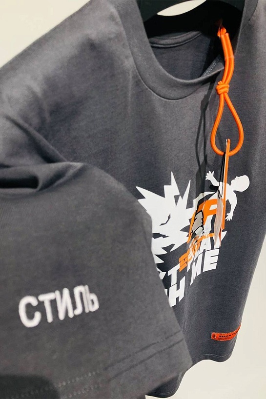 Оверсайз футболка Heron Preston "Don't Play With Me" Grey