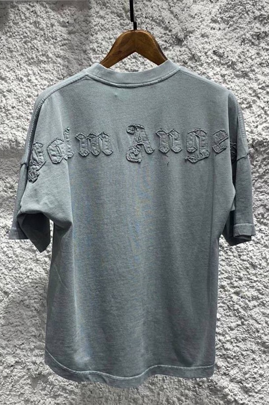 Светло-зелёная оверсайз футболка Palm Angels