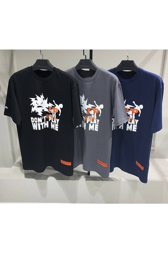 Оверсайз футболка Heron Preston "Don't Play With Me" Grey