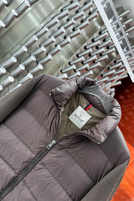 Куртка Moncler logo-applique - Brown