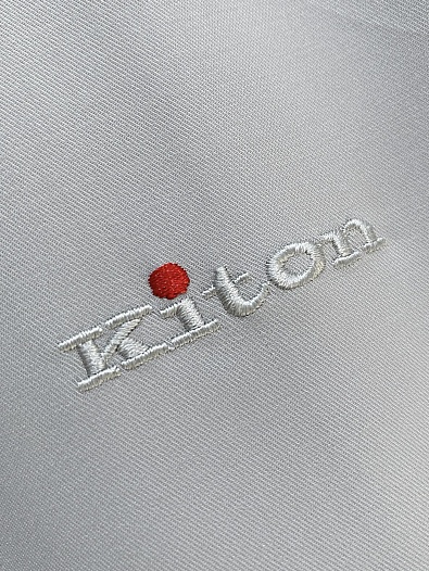 Мужская серая рубашка Kiton premium   