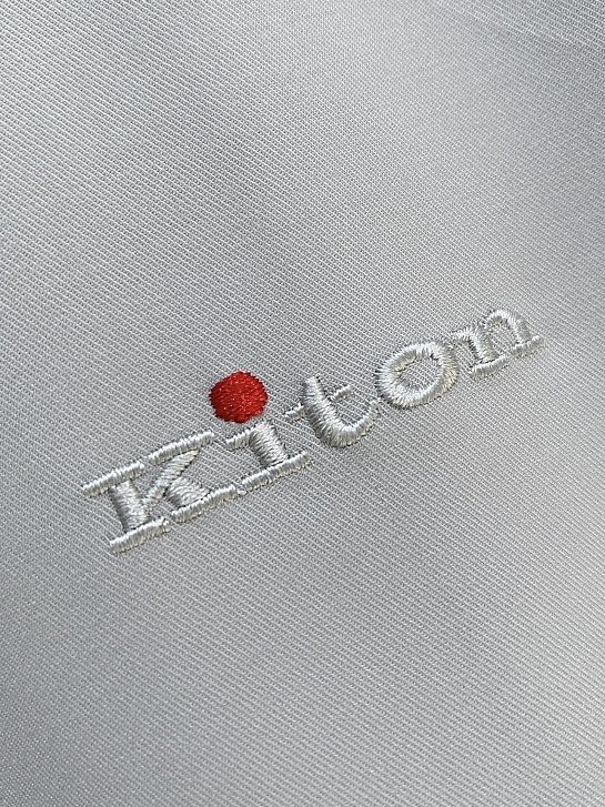 Мужская серая рубашка Kiton premium