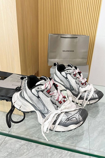 Женские кроссовки Balenciaga Premium - White / Grey   