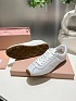 Женские кожаные кроссовки MIU MIU Premium - White