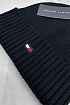 Шапка тёмно-синего цвета Tommy Hilfiger Pima