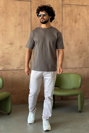 Мужская серая футболка Y-3 Yohji Yamamoto   