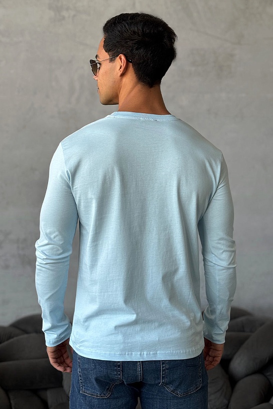 Мужской лонгслив Роlо Ralрh Lаurеn "Bear" - Blue