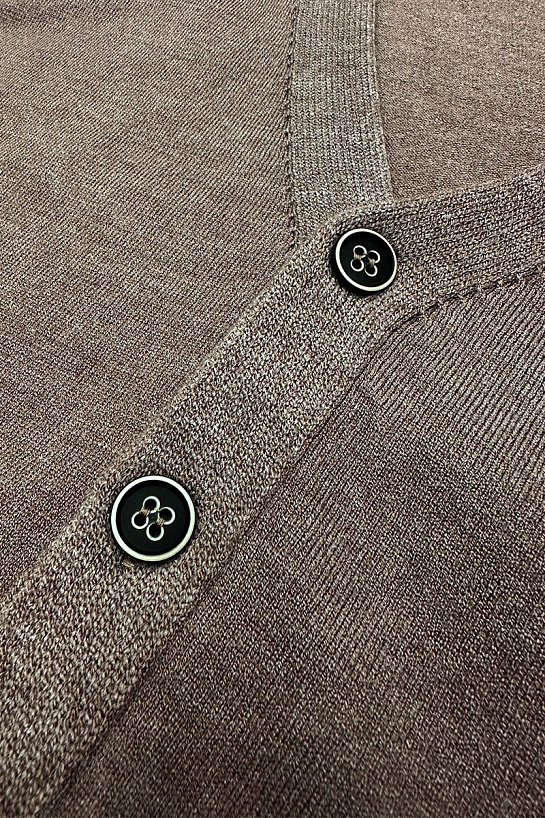 Мужской кардиган Brioni logo-detail - Brown