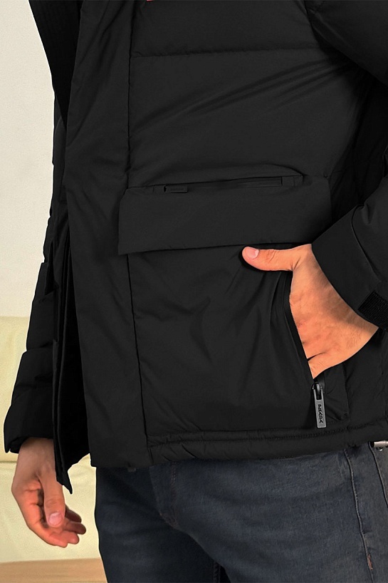 Мужской пуховик Prada Linea Rossa - Black