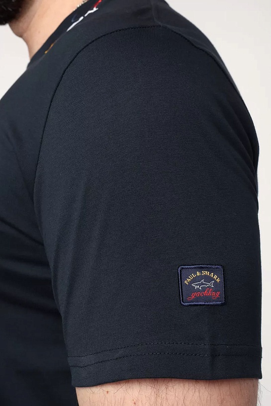 Мужская футболка Paul & Shark logo-patch - Navy