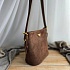 Замшевая сумка Prada Bucket 24x22 см - Brown