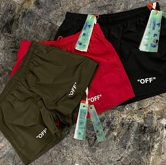 Мужские красные шорты Off-White