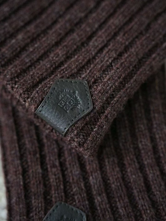 Кашемировые перчатки Loro Piana premium - Coffee