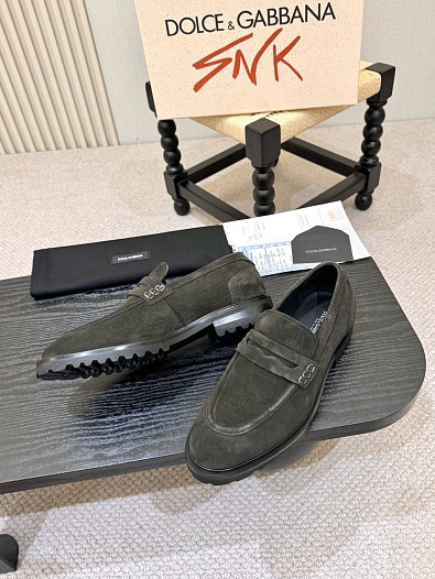 Мужские замшевые лоферы Dolce & Gabbana   