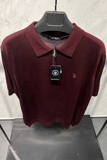 Мужское бордовое поло Stefano Ricci   