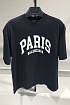 Оверсайз футболка Balenciaga Paris - Black