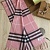 Шарф Burberry Check premium 168x30 см - Pink