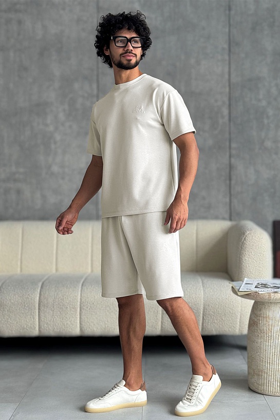 Мужские бежевые шорты Loro Piana