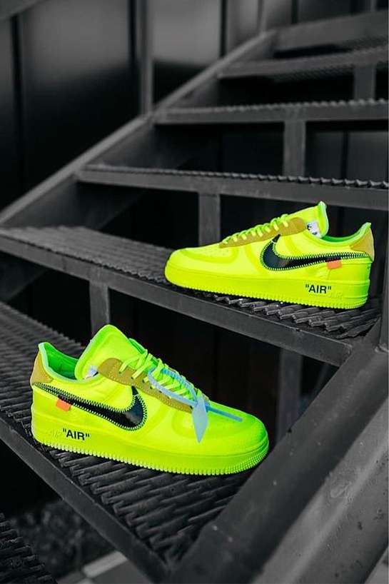 Кроссовки Off-White x Nike Air Force 1 Low "Volt"