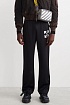 Мужские чёрные штаны Off-White Arrow logo-print