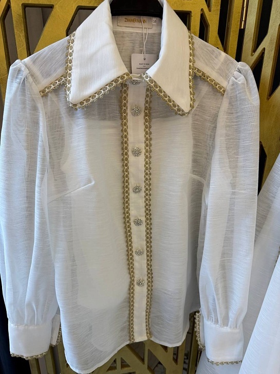 Женский белый костюм двойка Zimmermann