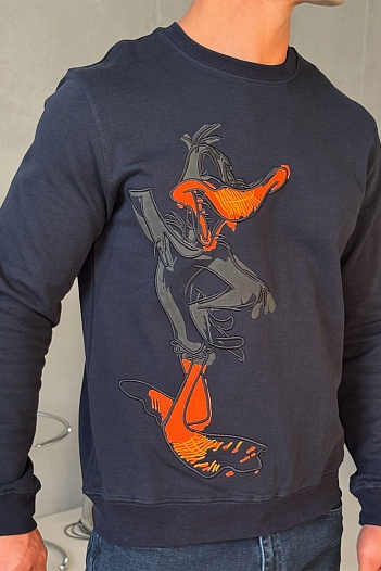 Мужской свитшот Iceberg "Daffy Duck" - Navy   