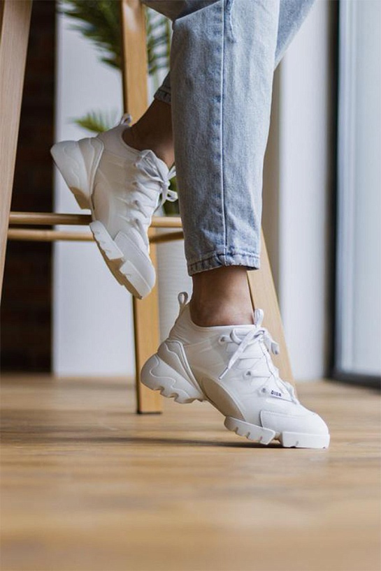 Женские кроссовки Dior D-Connect - White