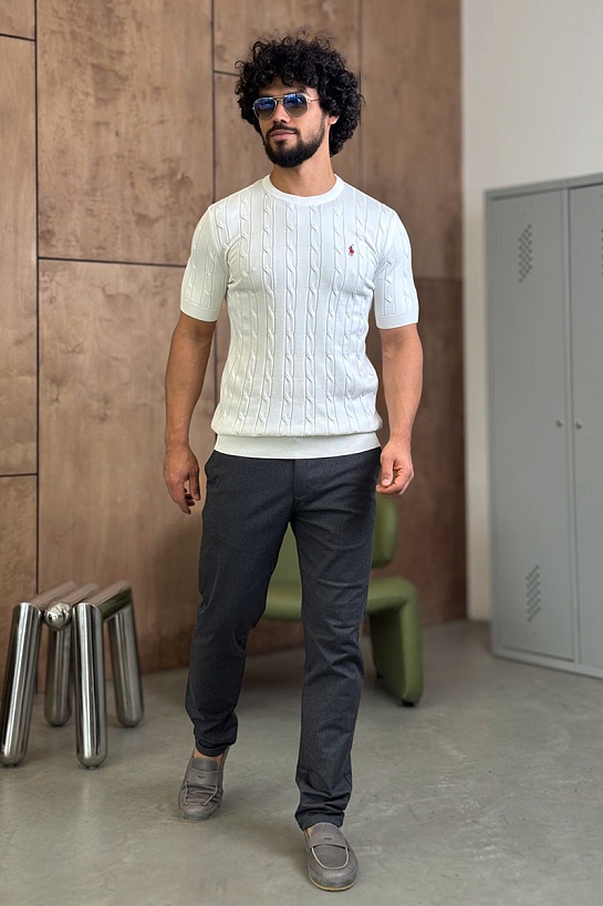 Мужская белая футболка Роlо Ralрh Lаurеn