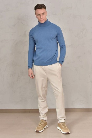 Мужская водолазка Loro Piana Premium - Lake Blue   