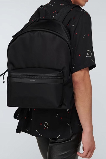Нейлоновый рюкзак Saint Laurent Paris Premium 31x41x22 см   