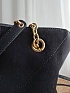 Замшевая чёрная сумка Yves Saint Laurent 38x34 см