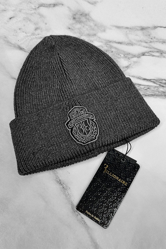 Шапка Billionaire logo-embroidered - Grey
