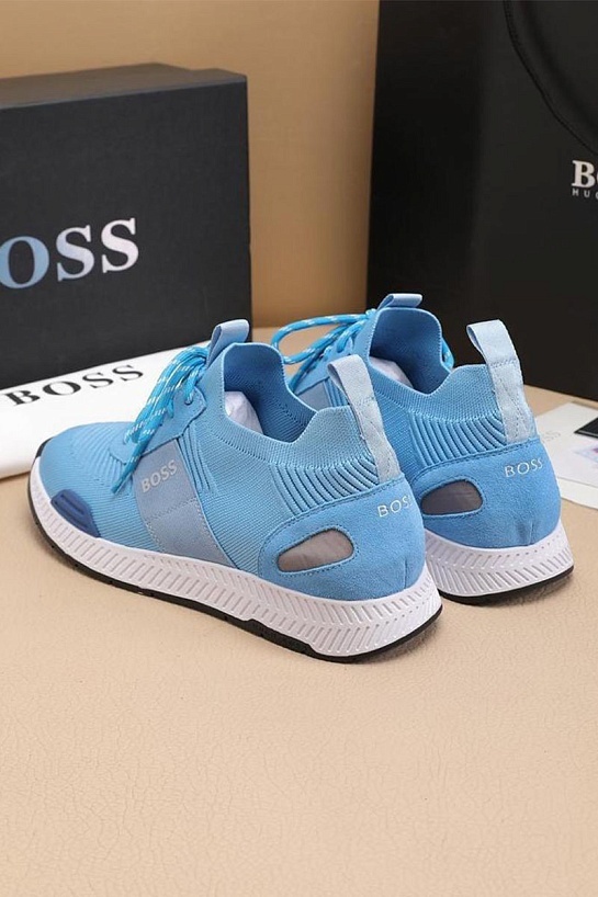 Текстильные кроссовки Hugo Boss Titanium - Blue